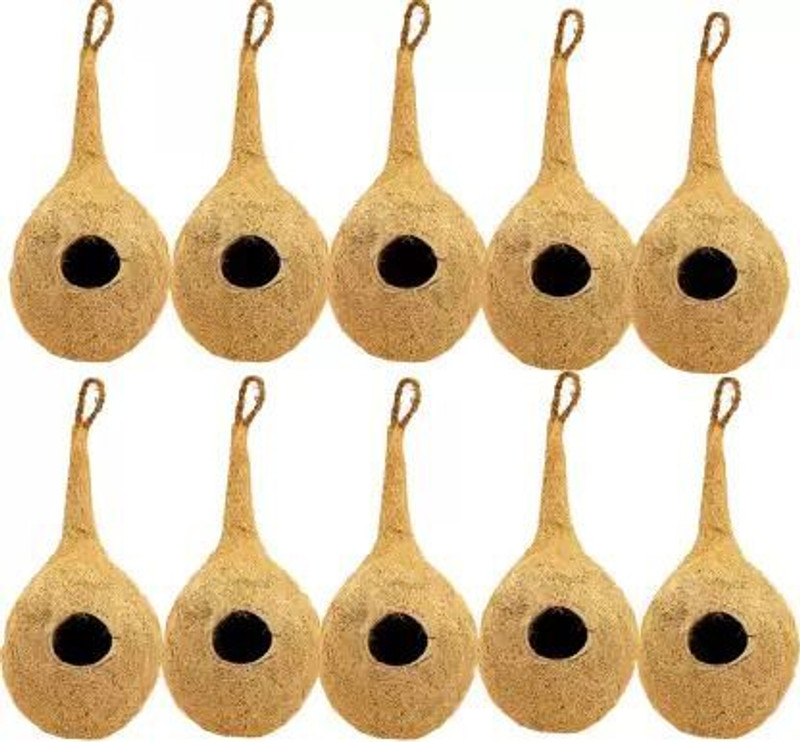 podhghar NATURAL BIRD NEST FOR ALL BIRDS AND SQUIRREL Bird House (pack of 4) Bird House(Hanging)