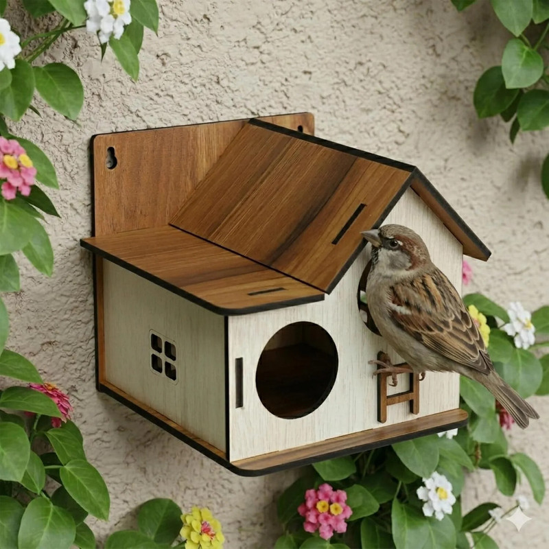 UrbanLane Bird Nest - Mini Bird House(Hanging)