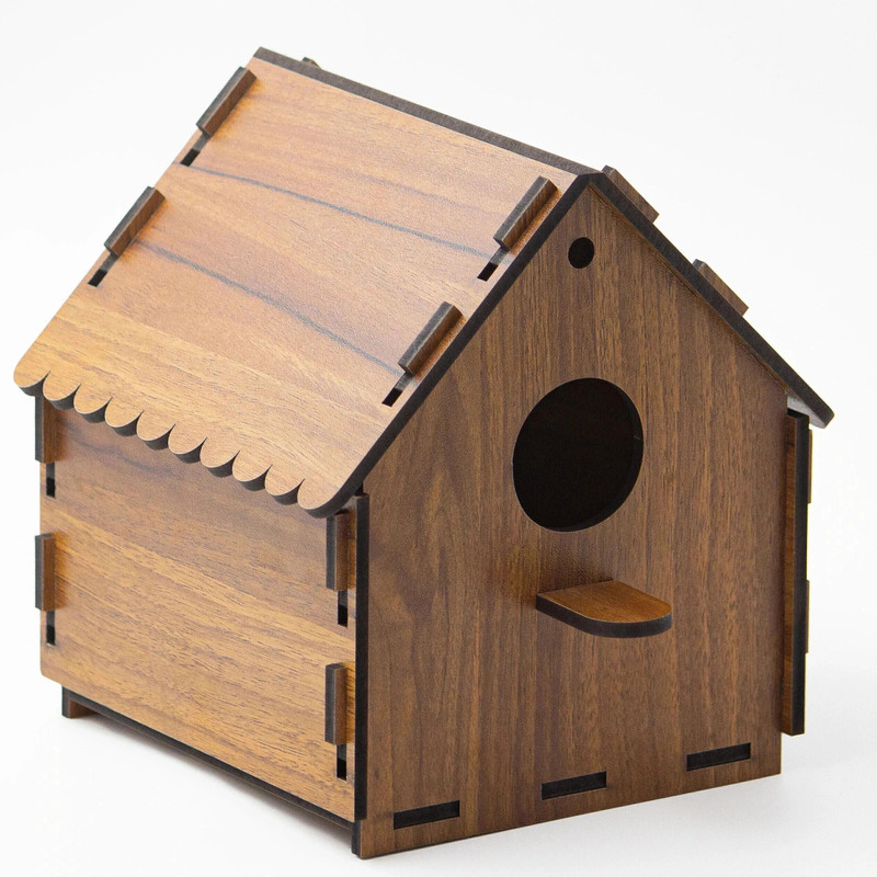 BIRDSHALA DIY Birdhouse for Sparrow, Finches and Wildbirds | DIY Unfinished Birdhouse Bird House(Wall Mounting, Hanging, Free Standing, Tree Mounting)