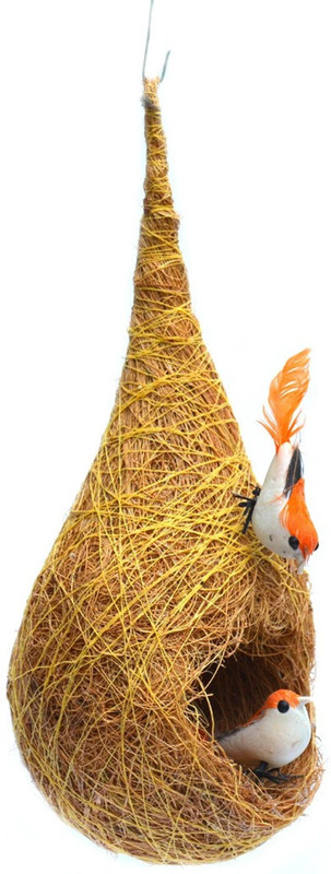 Zoltamulata Coir Bird Nest Decorative Showpiece Bird House(Hanging)