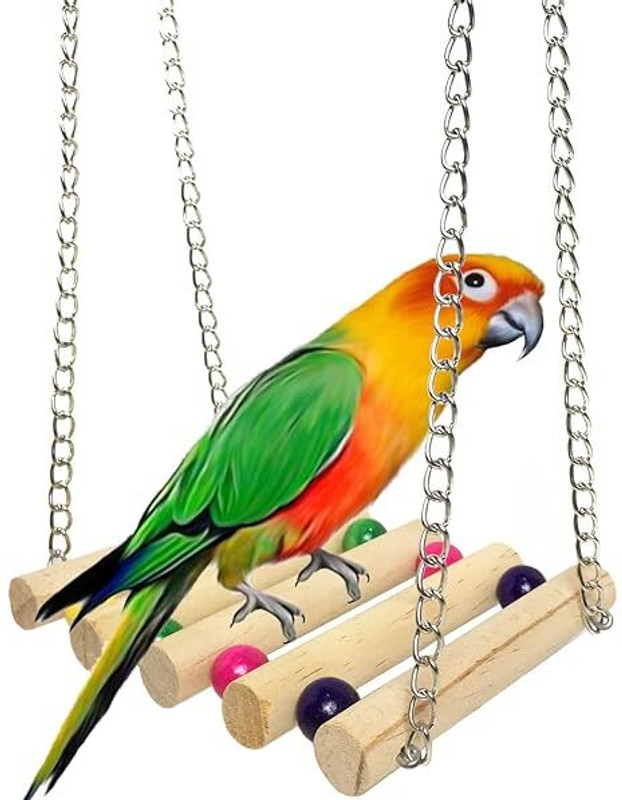 JKPETSHOP Bird Swing Large Toy Bird Play Stand