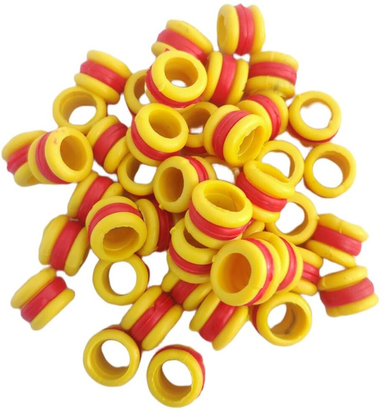 S.Blaze Bird Shoulder Gaurd | New Rubber Yellow &Red Colour | 20 Pcs Bird Shoulder Guard(M)
