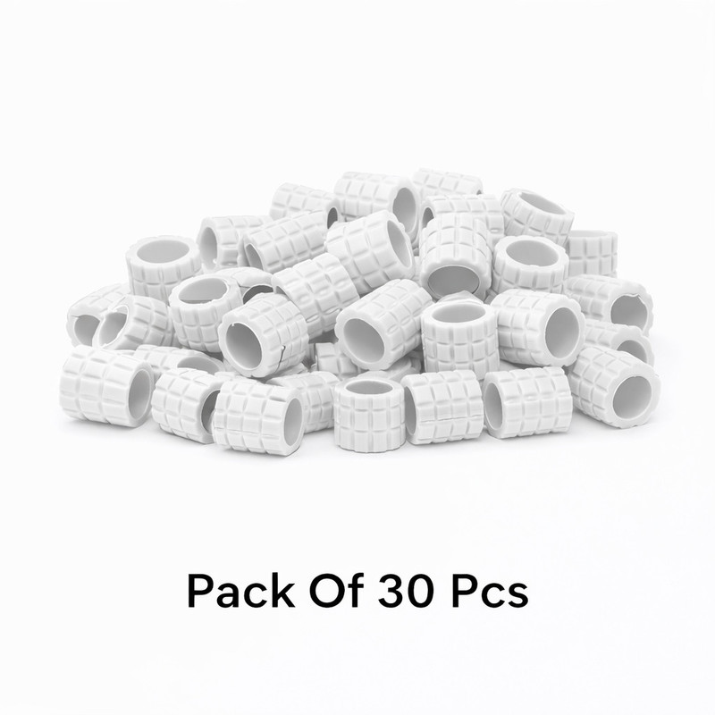 harry enterprises White & Red New Design Rubber 40 pcs Pigeon Foot Ring Bird Shoulder Guard(M)