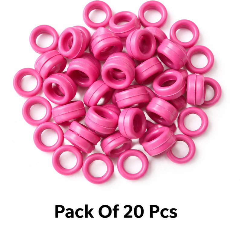 harry enterprises Hard Rubber Multicolours 100 pcs Pigeon Foot Ring Bird Shoulder Guard(M)
