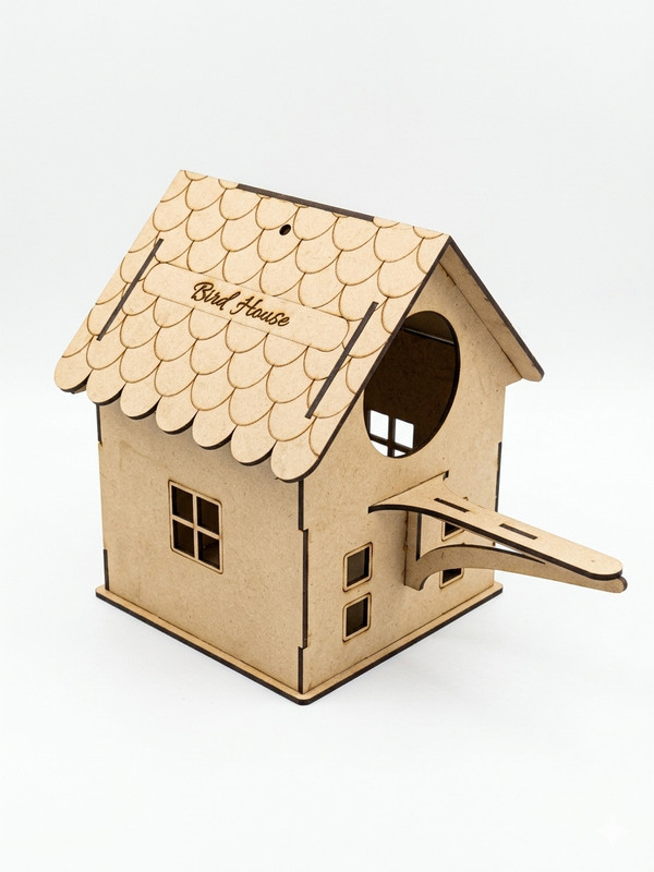 ASM Creation Wooden DIY Air Ventilation Bird House for Sparrow Nest for Birds Bird House(Hanging)