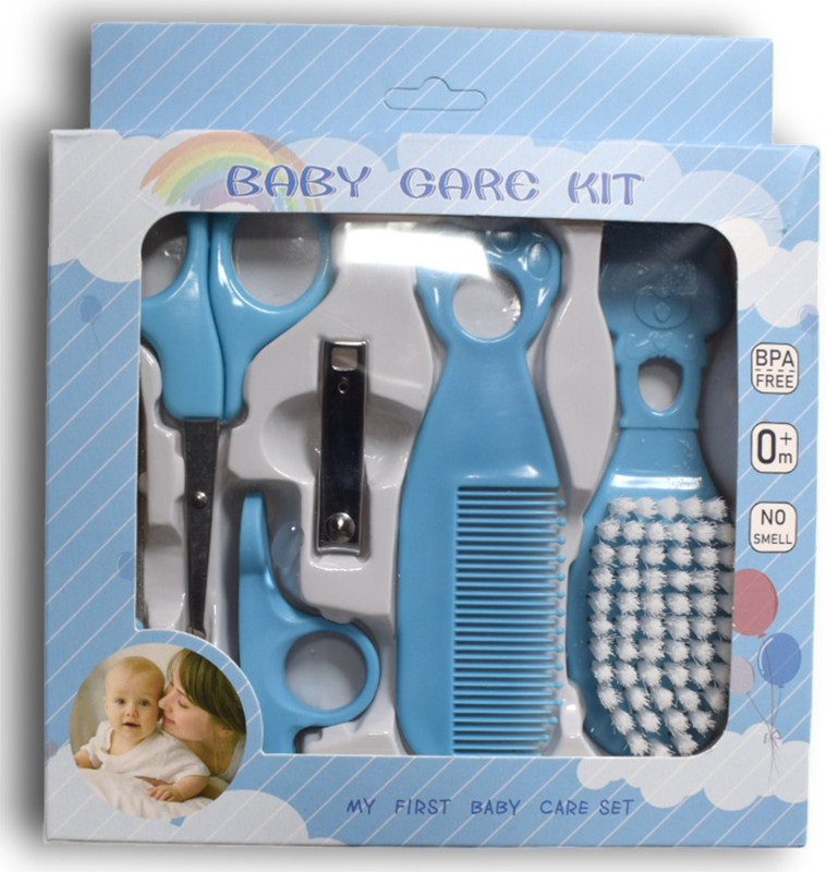 GIA CREATIONS Baby 5 in1 Nail Grooming Kit with Kids Nail Cutter\Baby Manicure Set (Set of 1)(Blue)