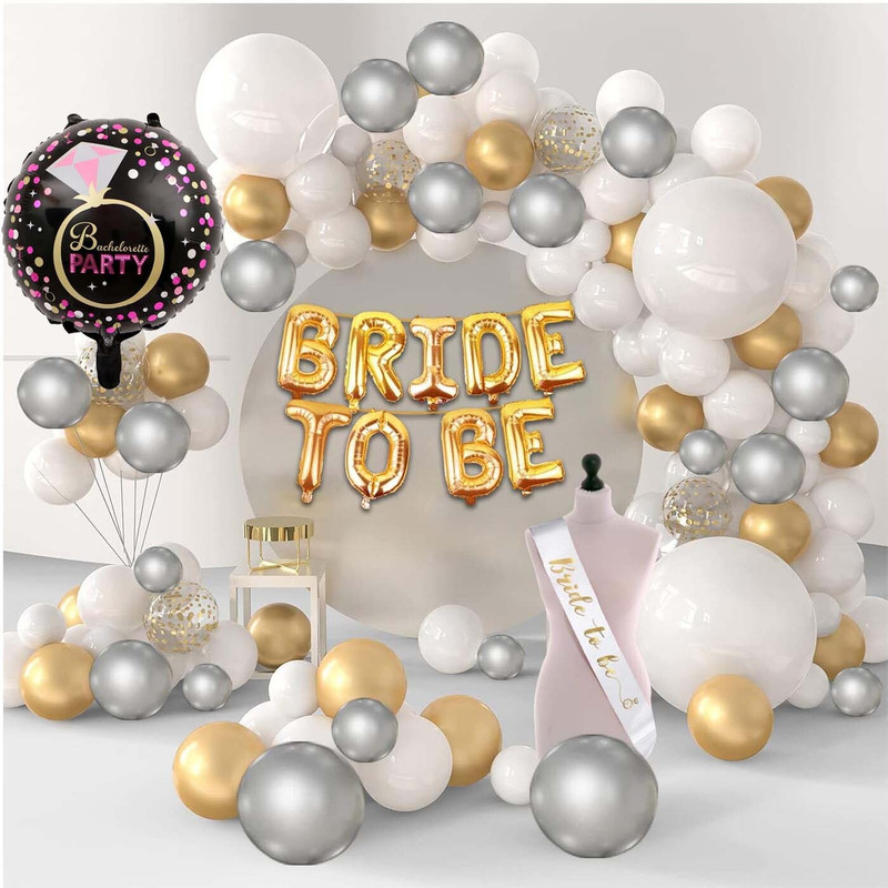 SOI Bride to Be Decoration Combo Bride to Be for Bachelorette Party Decorations(Set of 38)