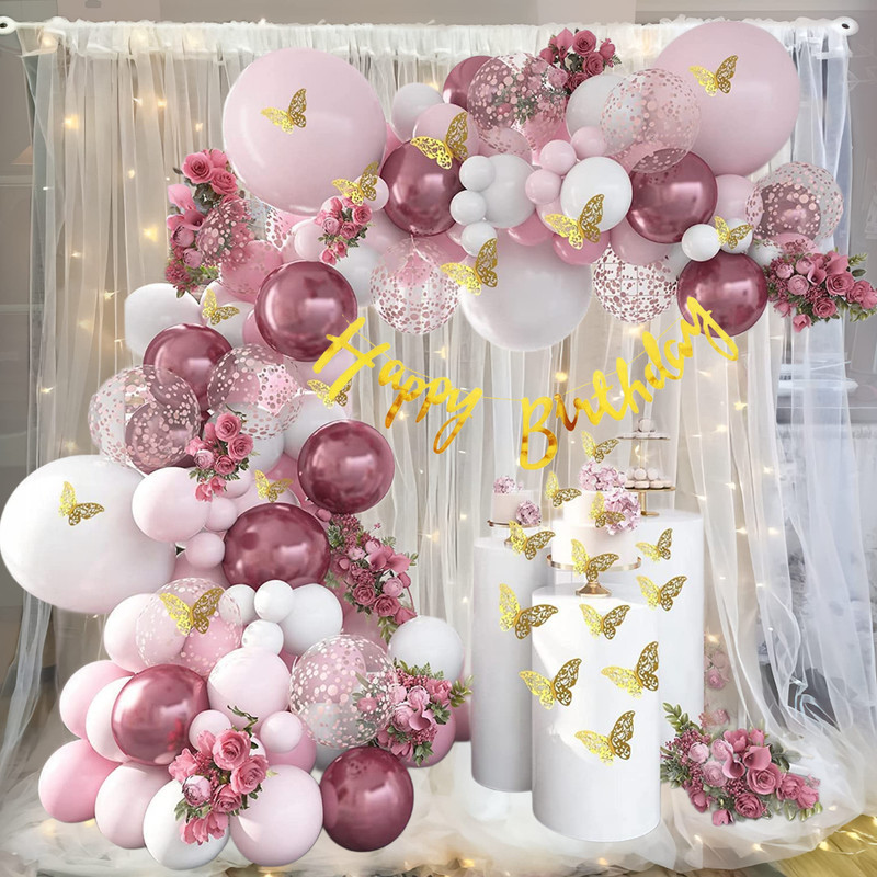 ANILOONS Birthday Decoration Item for Girls.(Set of 75)