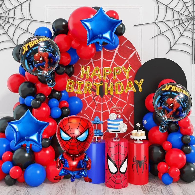 ANILOONS Spider-Man Birthday Party Decoration Set(Set of 69)