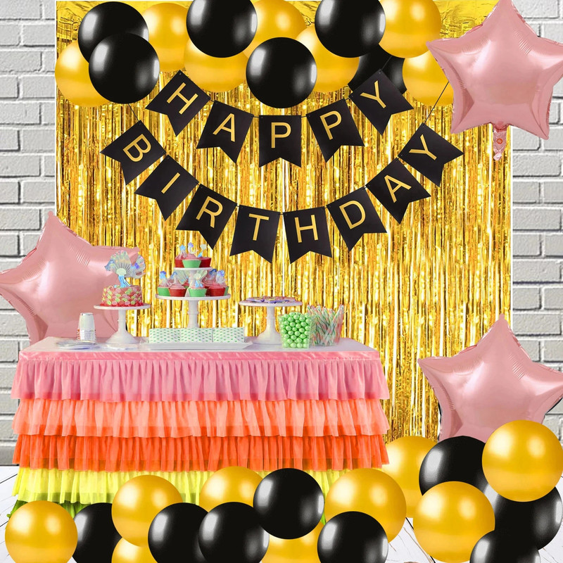 Rozi Decoration Happy Birthday Decoration Kit for Kids, Boys, Girls Birthday Decor(Set of 36)