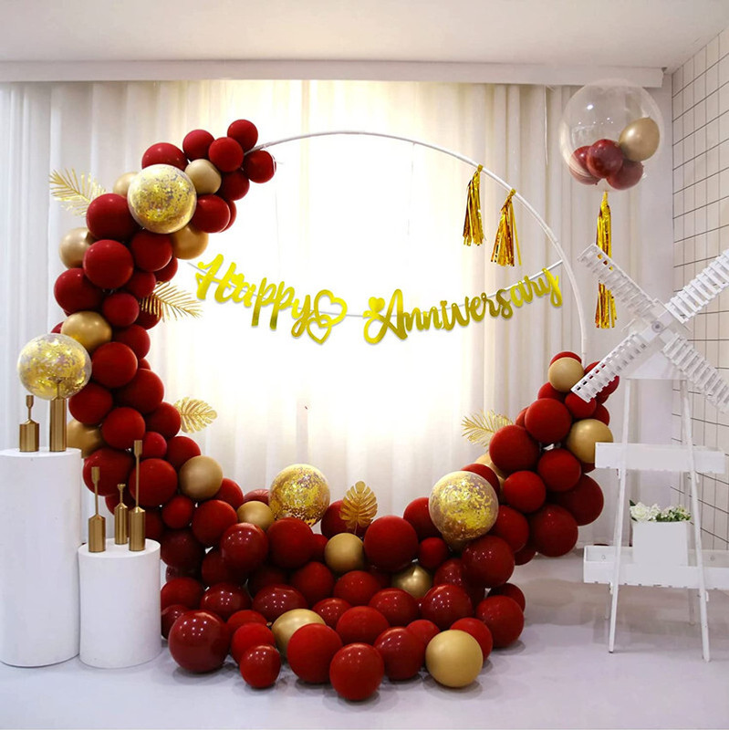 ZAMBOOREE Cherish Your Love Journey: Anniversary Decoration Kit - Set the Mood for Romance(Set of 37)