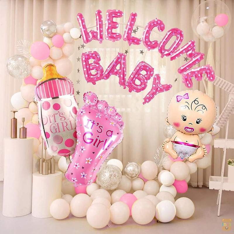 groovy dudz Its A Girl Baby Welcome baby(Set of 44)