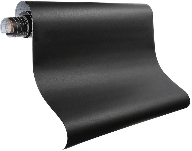 CRAZYGOL Black Board 200x45cm Wall Sticker for Teaching in Home Office School Study 78 Blackboard with Chalks Backboard(Black)