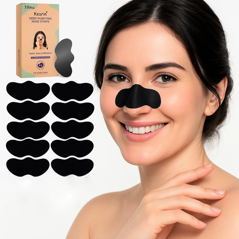 Kesrinplus Microfibre Blackhead Remover Strips(Pack of 10)