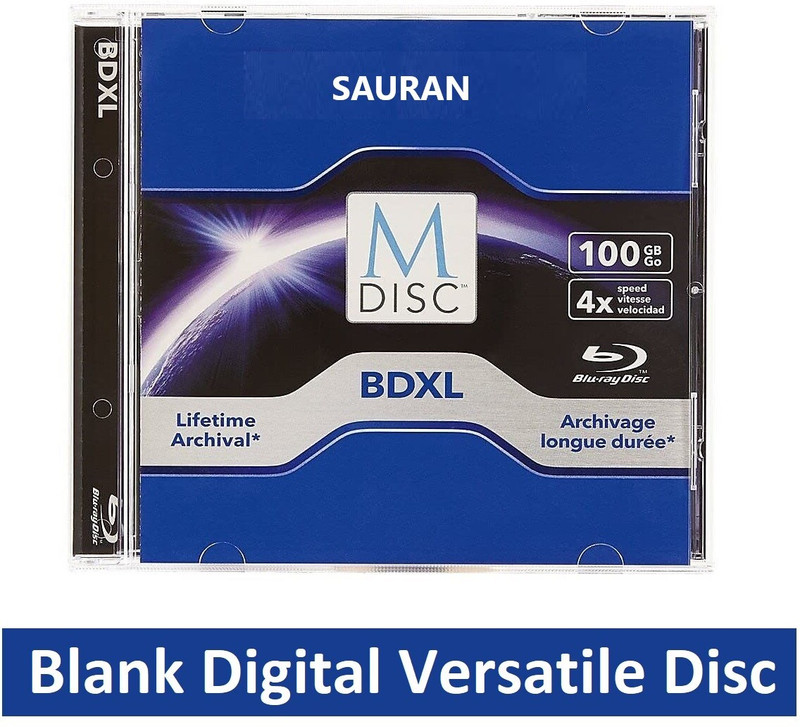 Sauran Blu-ray Rewritable Blank Digital Versatile Disc DVD 100 GB