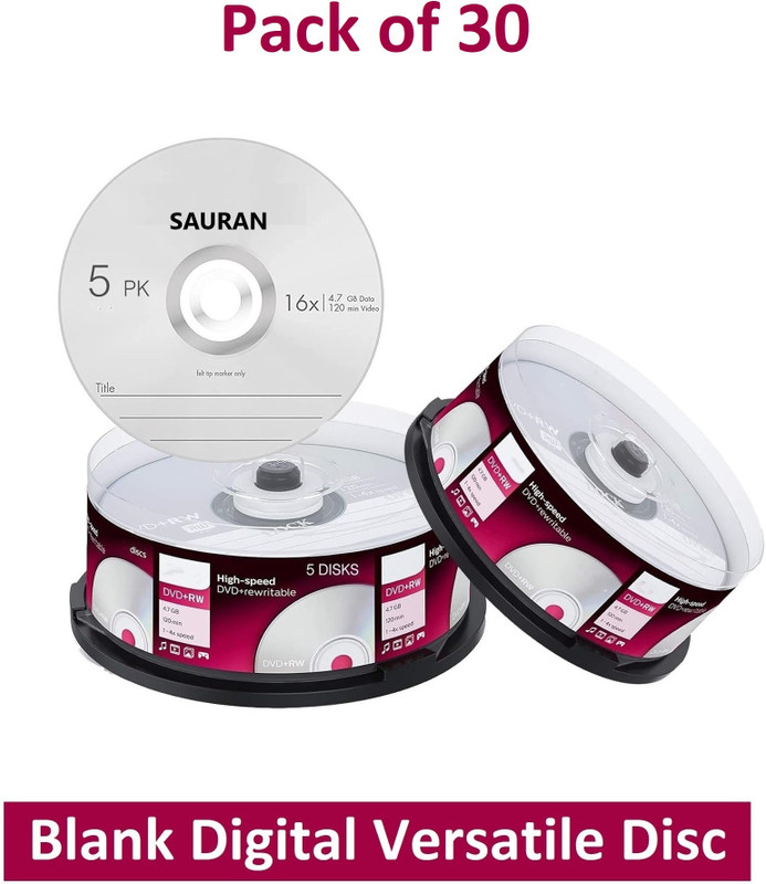 Sauran DVD Recordable Pack of 10 Blank Digital Versatile Disc DVD 4.7 GB