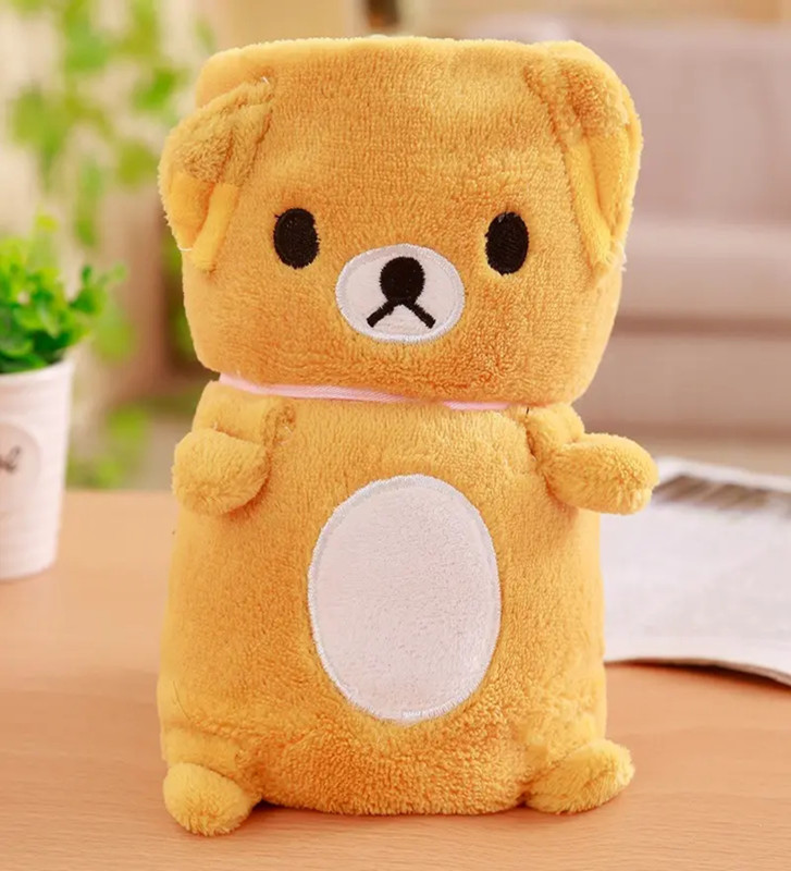 VoiDrop Animal Single AC Blanket for AC Room(Microfiber, Yellow)