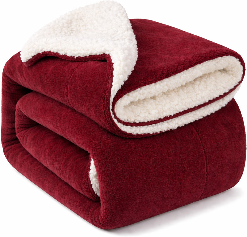 BRANDONN Solid Crib AC Blanket for  AC Room(Microfiber, Maroon)