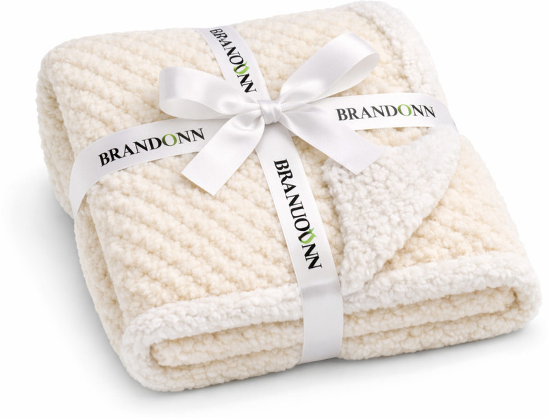 BRANDONN Self Design Single AC Blanket for  AC Room(Microfiber, OFFWHITE)