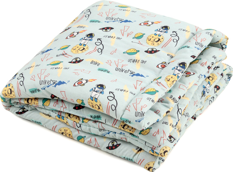 CTMKIDS Cartoon Crib Quilt for  AC Room(Cotton, Multicolor)