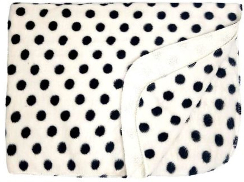 BUMTUM Polka Single AC Blanket for AC Room(Microfiber, White)