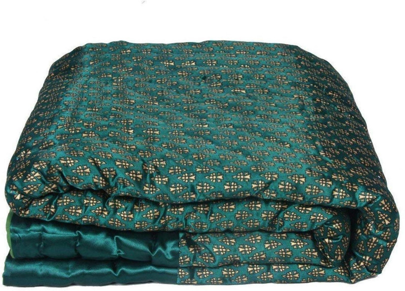 shree karni export Printed Double Quilt for Heavy Winter(Silk, Multicolor)