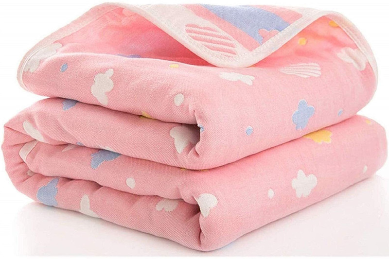 SYGA Printed Single AC Blanket for  AC Room(Cotton, Pink)