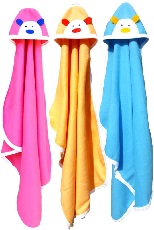 NAMAN Embroidered Single Crib Baby Blanket for AC Room(Polyester, Pink:Orange:Blue)