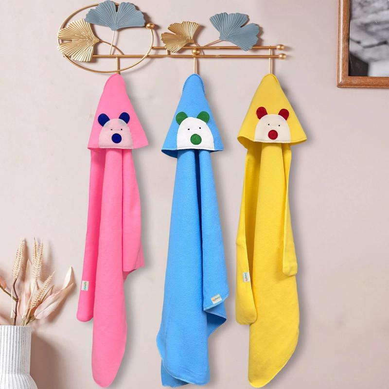 Oyo Baby Solid Crib AC Blanket for  Mild Winter(Microfiber, Pink, Blue, Yellow)