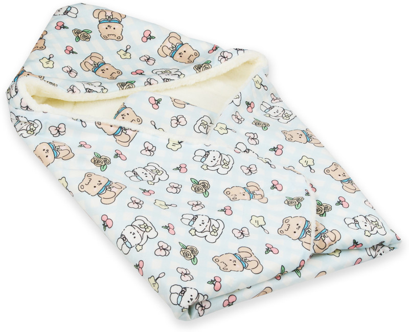 Honey Boo Cartoon Crib Crib Baby Blanket for Heavy Winter(Cotton, Multicolor)