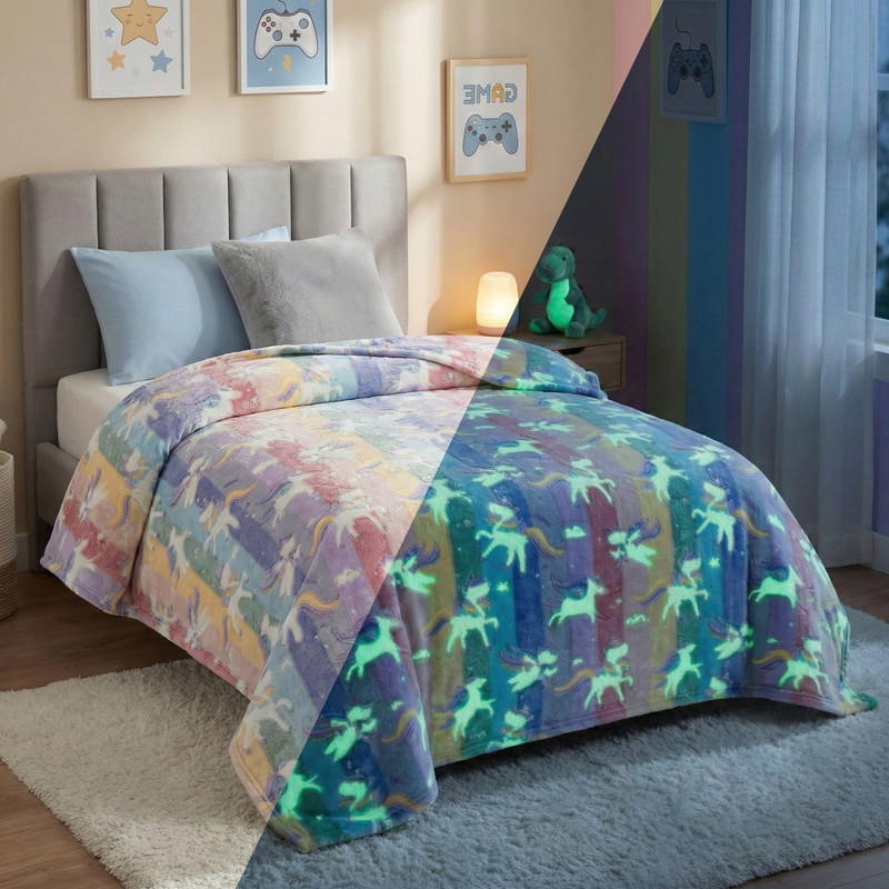 VAS COLLECTIONS Text Print Single AC Blanket for  AC Room(Polyester, Multicolor)