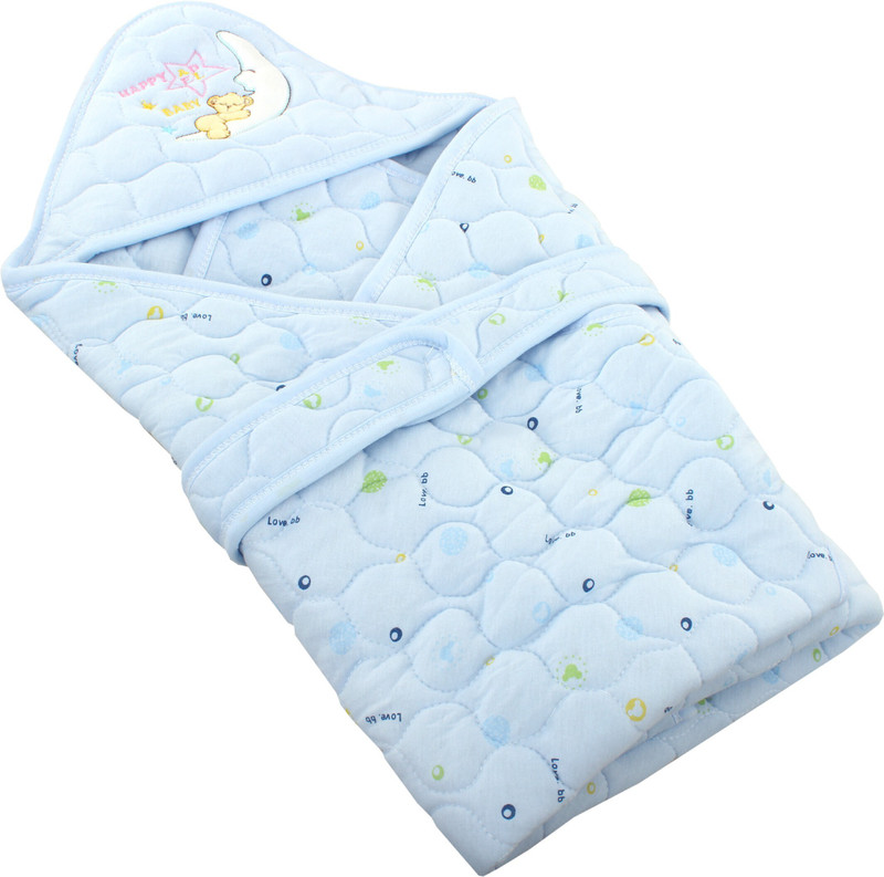 Honey Boo Embroidered Crib Crib Baby Blanket for  Mild Winter(Cotton, Multicolor)