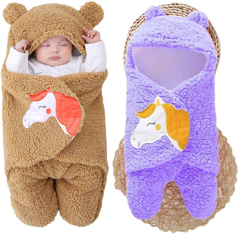 Aakriti Embroidered Single AC Blanket for AC Room(Microfiber, Camel&Purple)