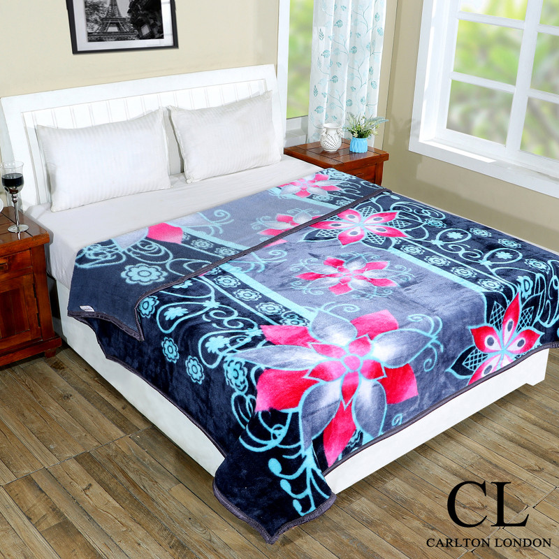 CARLTON LONDON Double Mink Blanket for Heavy Winter
