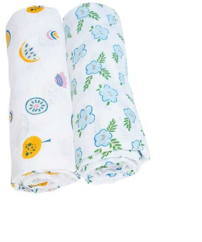 kin & tin home textiles Cartoon Single Swaddling Baby Blanket for  AC Room(Cotton, multicolur)