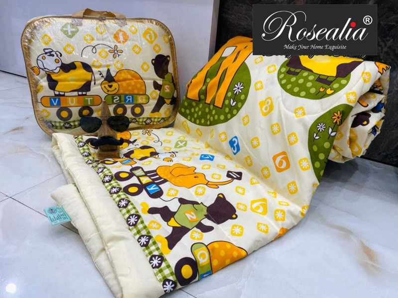 ROSEALIA Printed Single Comforter for  AC Room(Cotton, Multi-1)