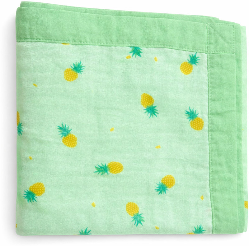 BABY SPARSH Printed Single AC Blanket for AC Room(Cotton, Pineapple Green)