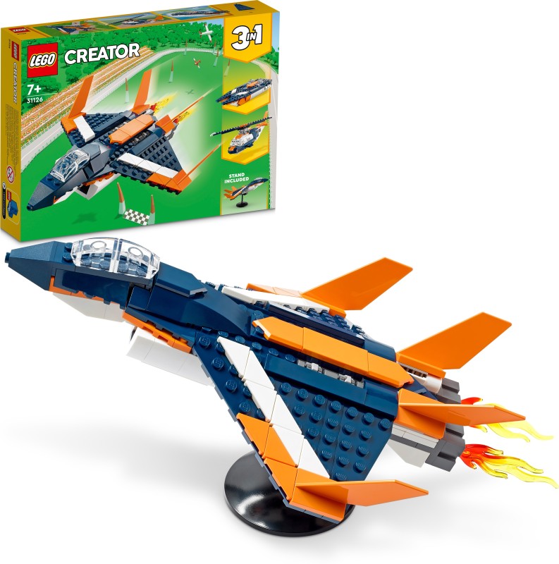 LEGO Creator 3-in-1 Supersonic Jet (215 Blocks)(Multicolor)