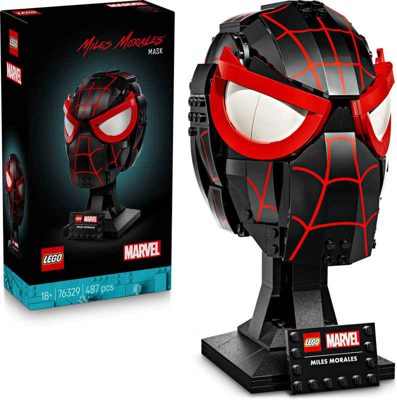 LEGO Marvel Miles Morales’ Mask Collectible Adult Building Set 76329(Multicolor)