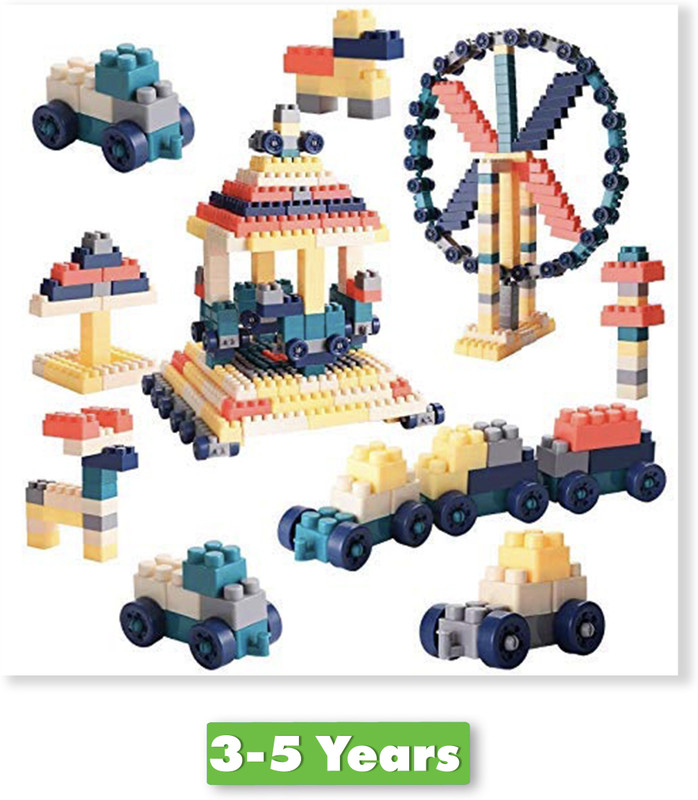 PRESENTSALE Play and Learn Plastic Educational Colourful Interlocking Connecting Excellent Creative Building Blocks Puzzle Model Game Kit Toy for Kids(Multicolor)