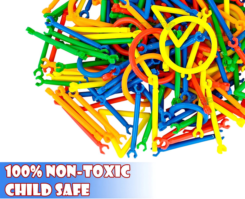 toddlers buddy ShapeCraft Smart Stick Blocks 200 pcs Kids Block blok(Multicolor)