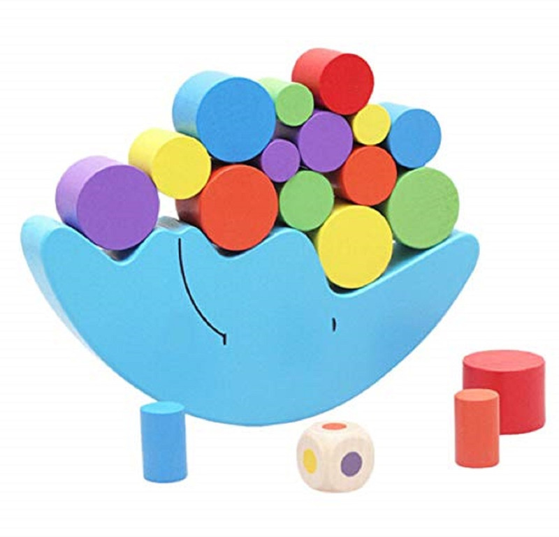 rainbow toys Spark Creativity and Skills: Moon Balance Game Set - Perfect for 2-4 Year Olds(Multicolor)