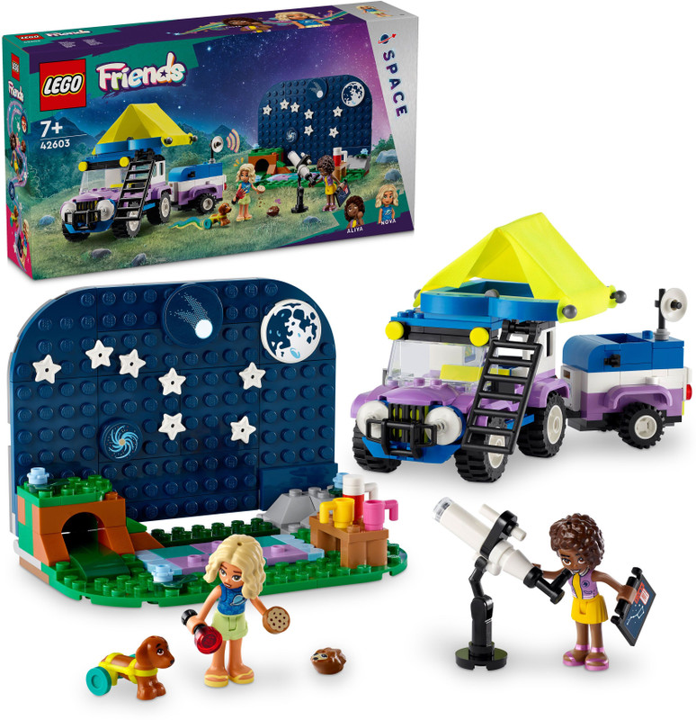 LEGO Friends Stargazing Camping Vehicle Toy 42603 ( 364 Pieces)(Multicolor)