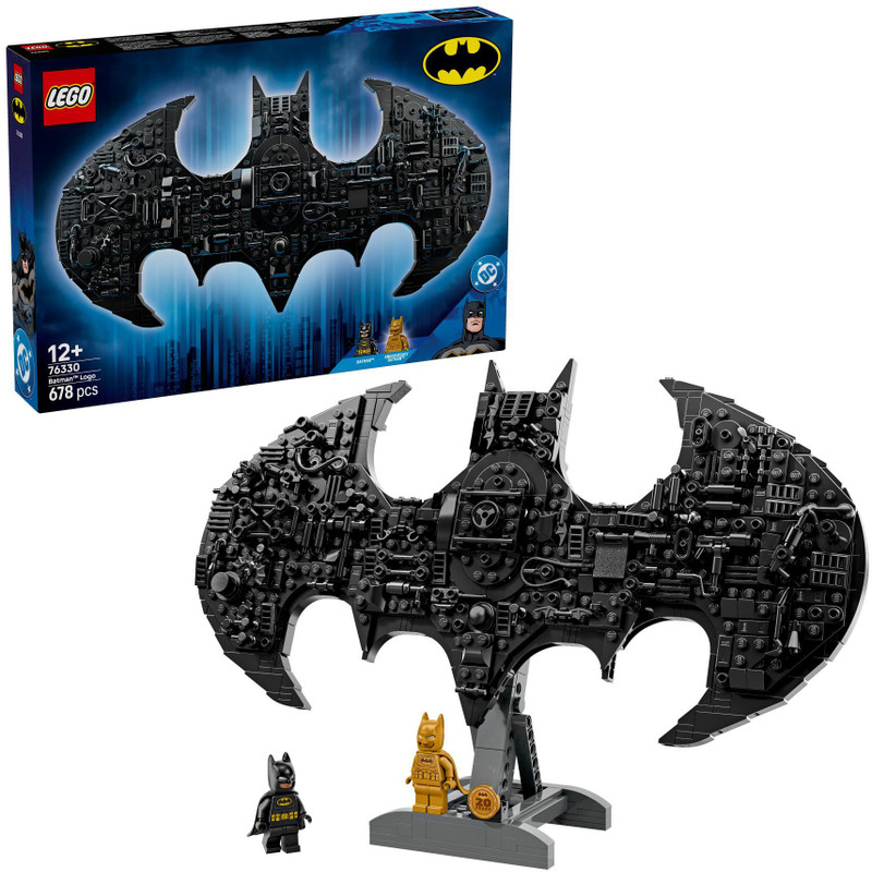LEGO DC Batman: Batman Logo, Super Hero Building Toy 76330(Multicolor)