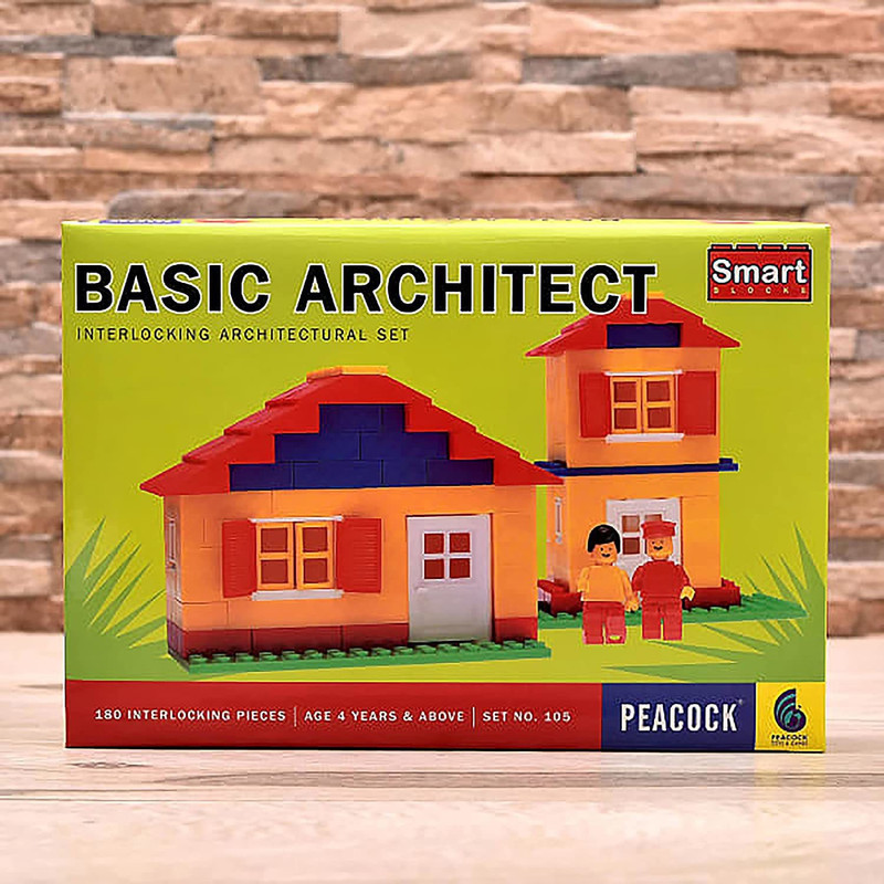 Toykit Basic Architect smart block (180 pcs )(Multicolor)