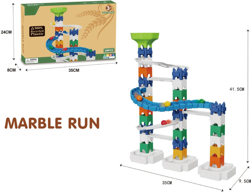 miza Marble run block(Multicolor)