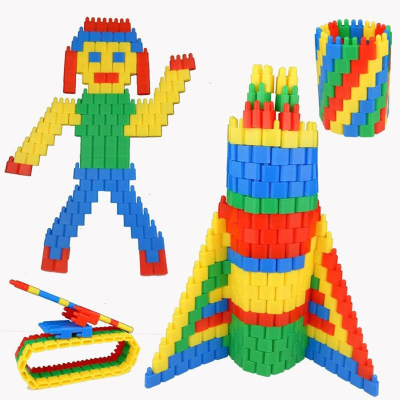 Pulsbery Colorful Rocket building Block Interlocking Connection Educational Toy for Kids(Multicolor)