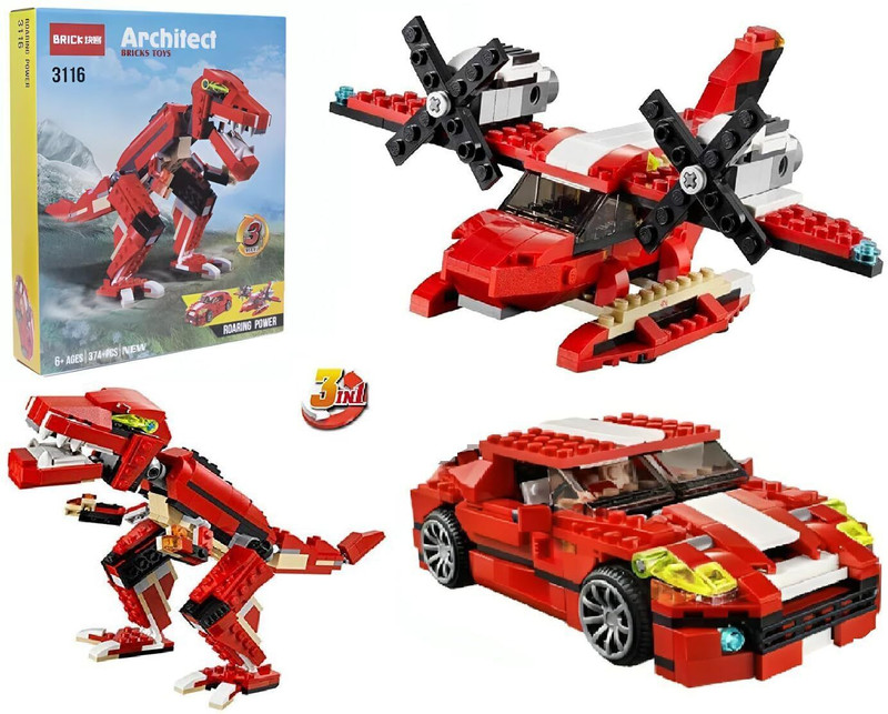 Gomzy 23 in 1 Architect Series Super Speedster Multi-Vehicles Set Building Block Toys(Multicolor)