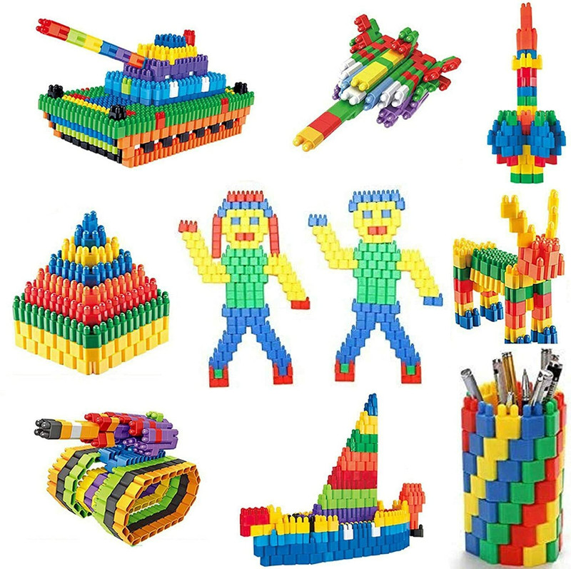 ARIZON 200+ PCS Creative Bullets Shaped Stem Building Blocks Toy Set For Kids(Multicolor)
