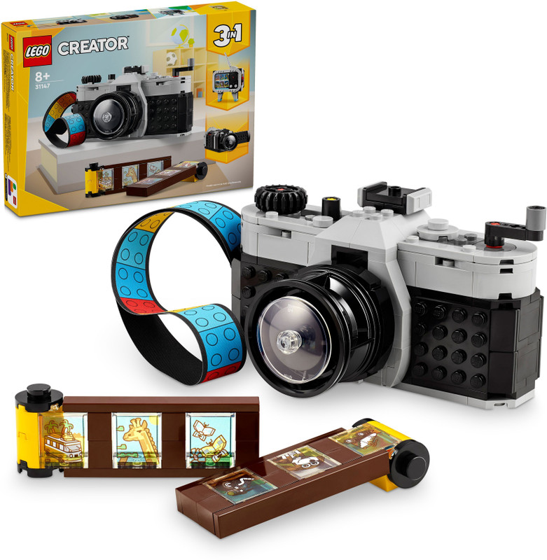 LEGO Creator 3-in-1 Retro Camera Toy 31147 ( 261 Pieces)(Multicolor)